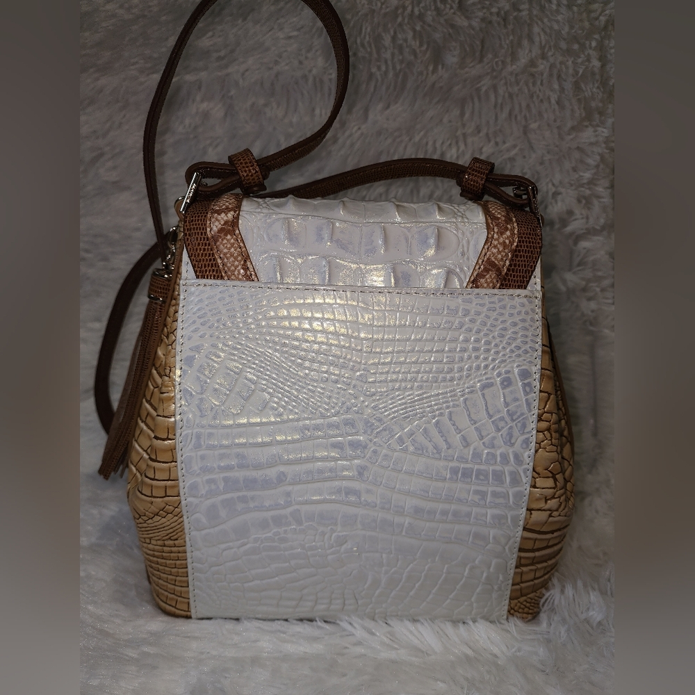 Brahmin Margo Crossbody Bag In Dune Alamosa - Picture 5 of 11